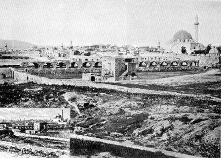 Picture for Acre City: عكا والجامع الجزار قناة الكابري-القناطر - 1877. Browse 70k pictures documenting Palestinian history & culture before Nakba