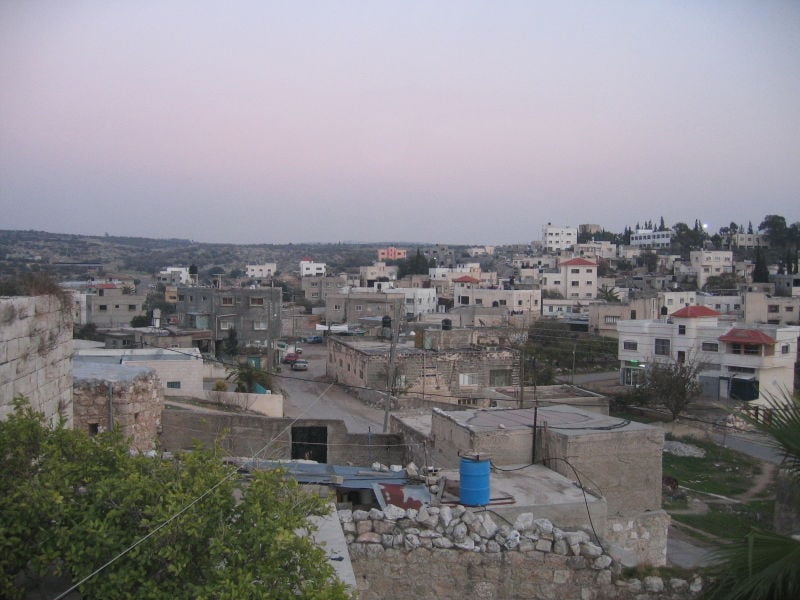 Picture for Kafr Jammal Village - Palestine: : منظر عام لحي دار علي من وسط البلد بجانب المسجد القديم