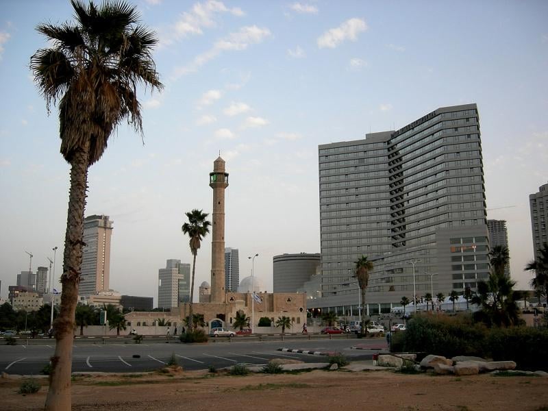Picture for Jaffa City: Jaffa's Hasan Beik Mosque, the only surviving structure from al-Manshiyya quarter. Browse 70k pictures documenting Palestinian history & culture before Nakba