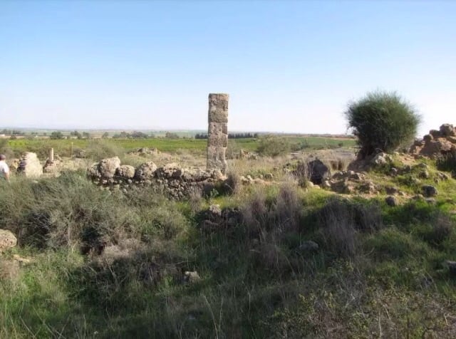 صورة لقرية المنصورة - فلسطين: : اثار بيوت القريه