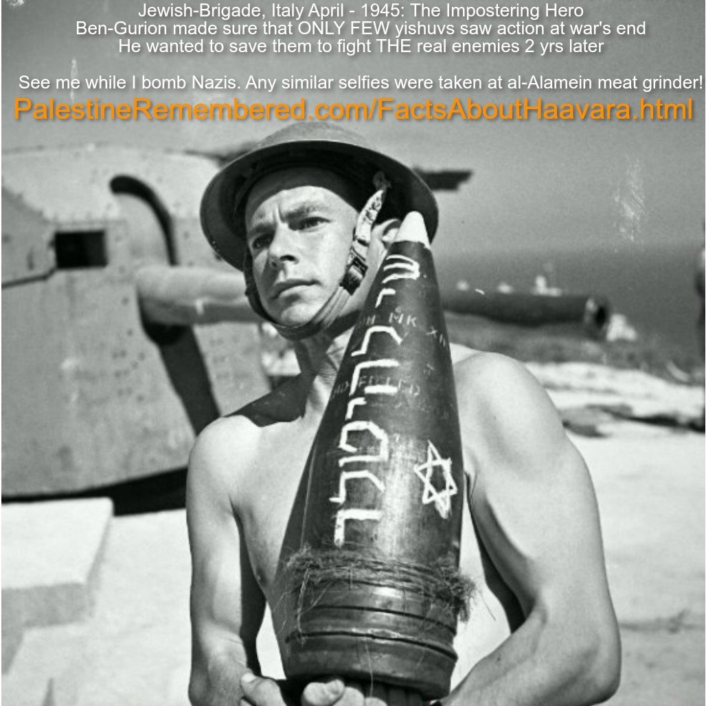 Jewish-Brigade, April-1945: Impostering Heroes, see me while I bomb Nazis in Italy. Any taken at al Alamein!