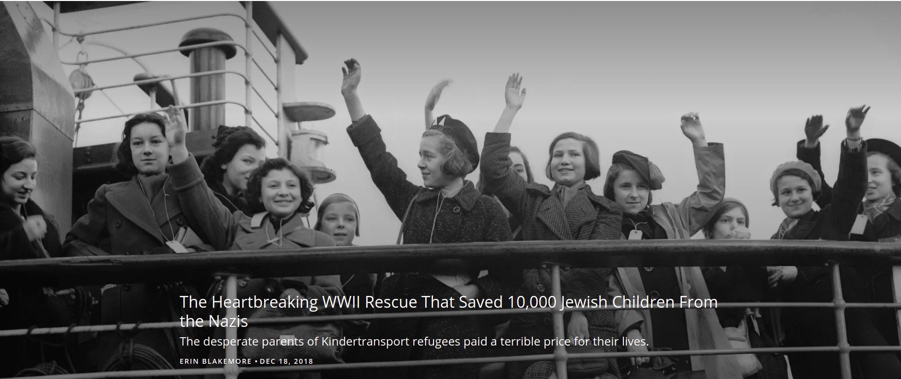Arrival of a Kindertransport, Feb. 2nd, 1939