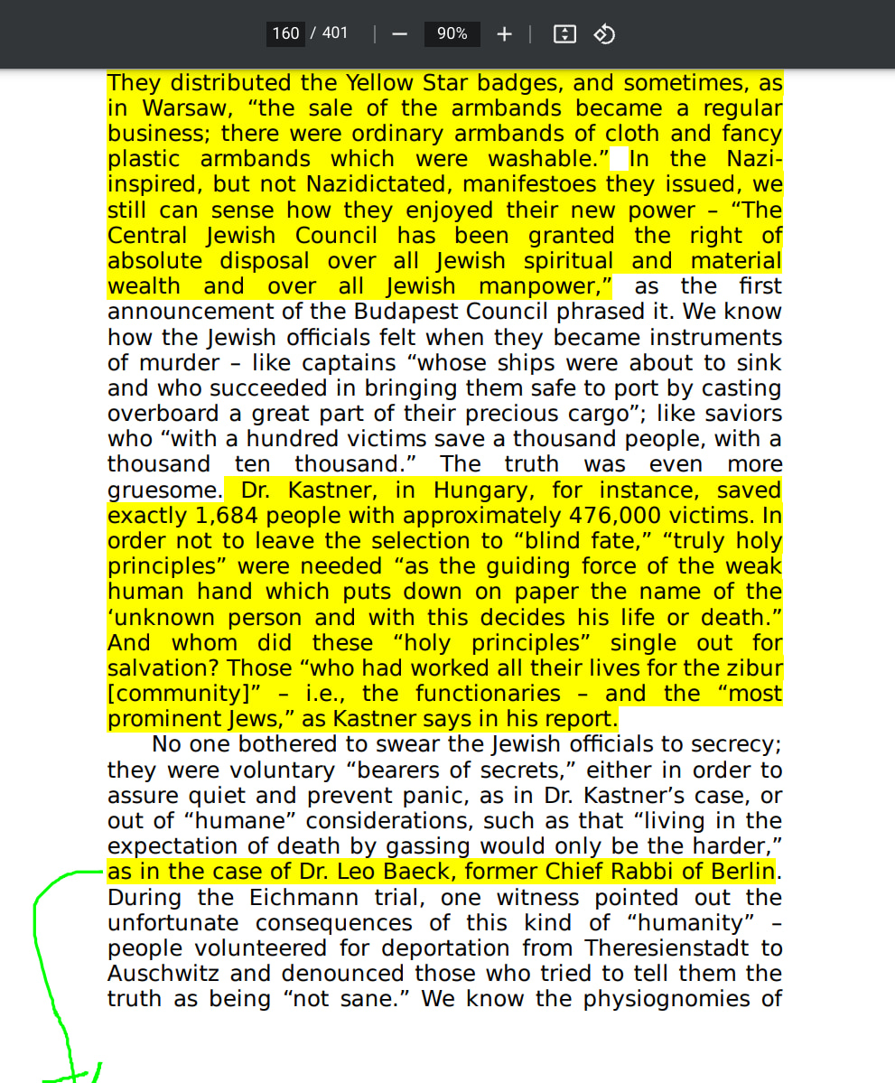 Eichmann in Jerusalem, A Report On The Banality Of Evil by Hannah Arendt page 160
