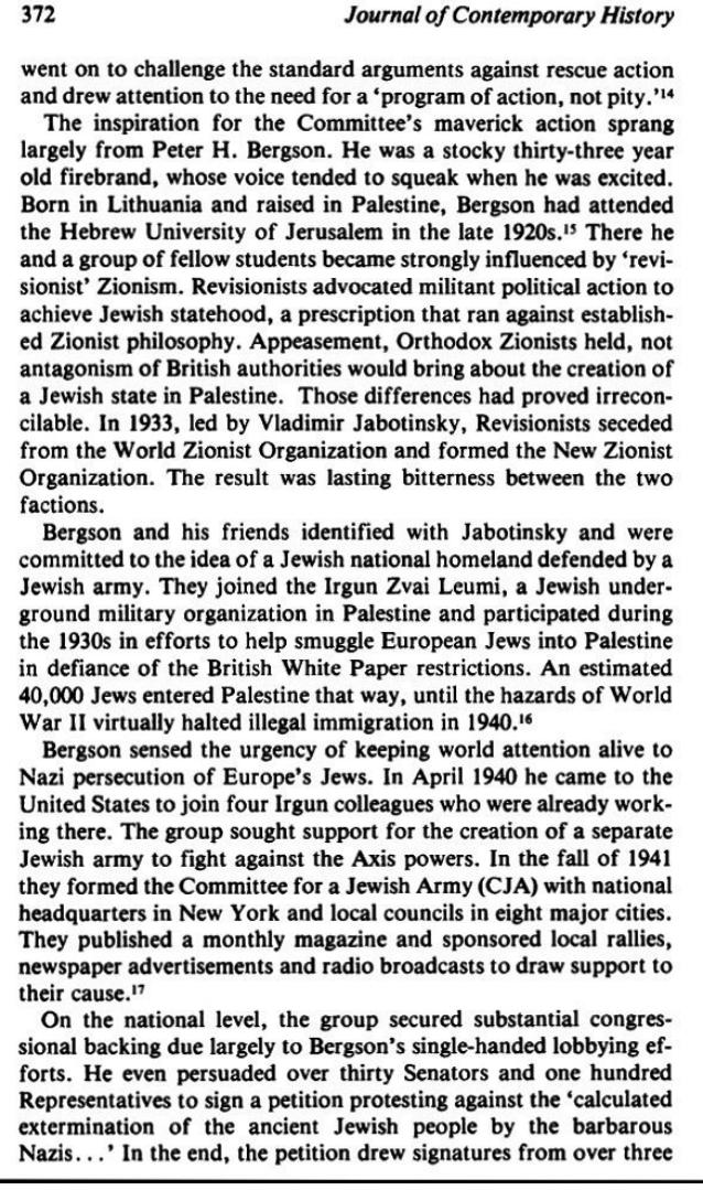 The_Campaign for an American Response To The Nazi Holocaust 1943 - 1945 By Sarah E. Peck page 372