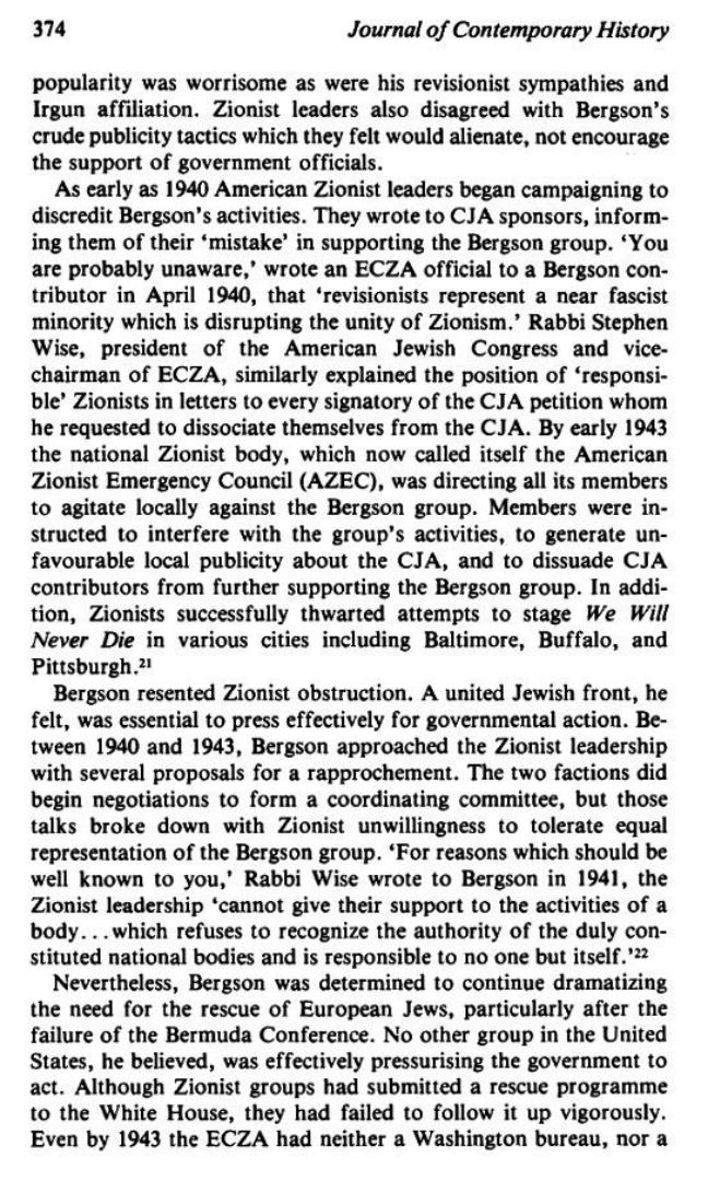The_Campaign for an American Response To The Nazi Holocaust 1943 - 1945 By Sarah E. Peck page 374